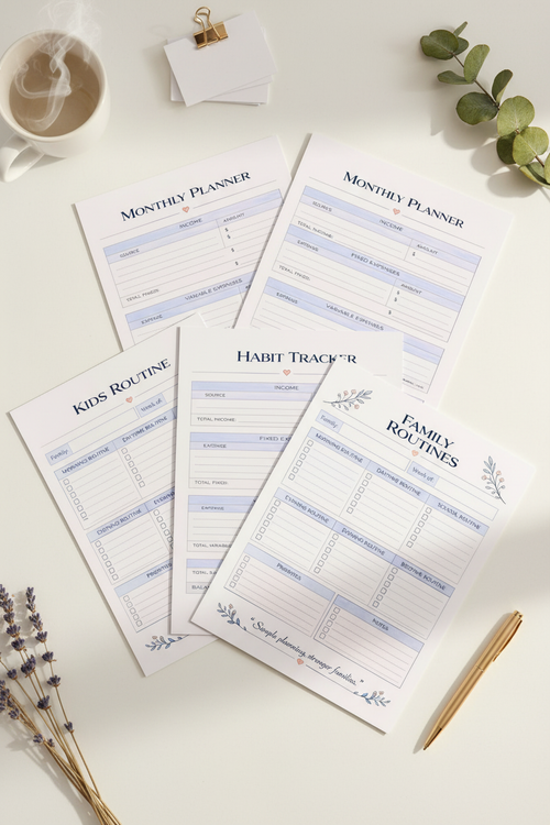 Family Flow Planner Planner mockup