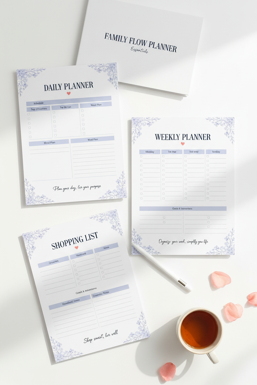 Family Flow Planner Essentials mockup