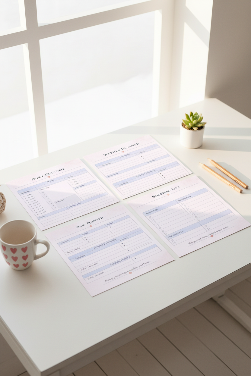 Family Flow Planner Essentials lifestyle mockup